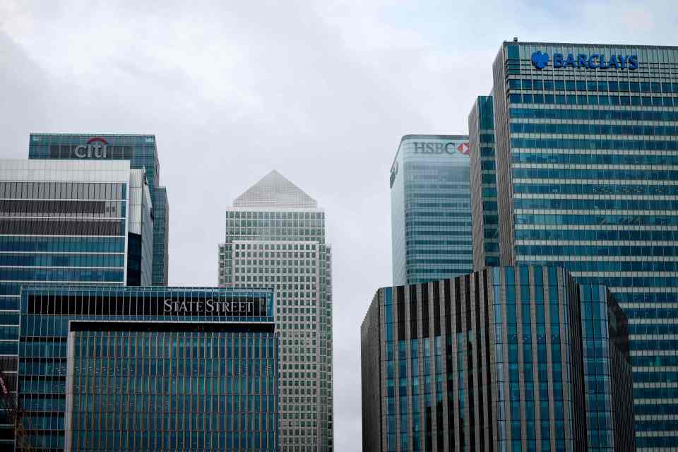 London is the leader in clearing, with the London Stock Exchange's LCH business dominating the market. Pictured: Banks in Canary Wharf