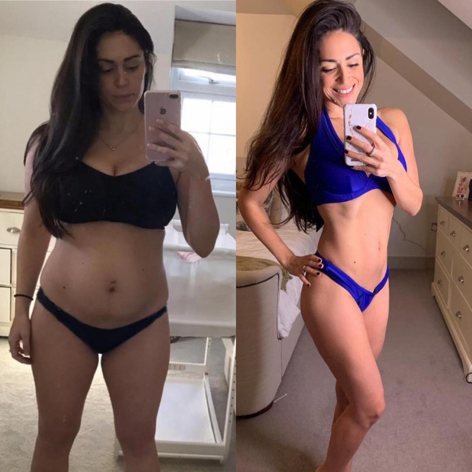 Casey showed off her incredible body transformation last month