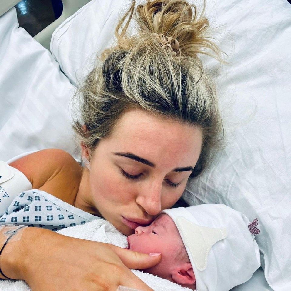 The reality star welcomed her first child last month