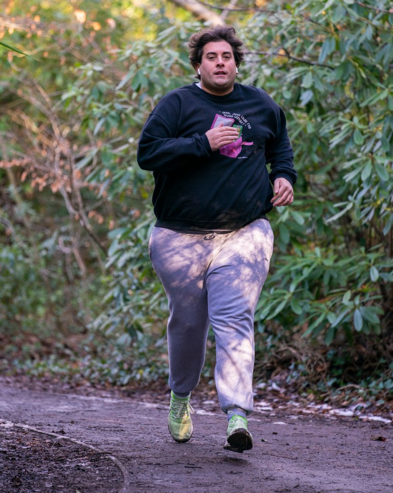 Arg was told by doctors to 'lose weight or die' after ballooning to 26 stone when he replaced drink and drugs with fast food.