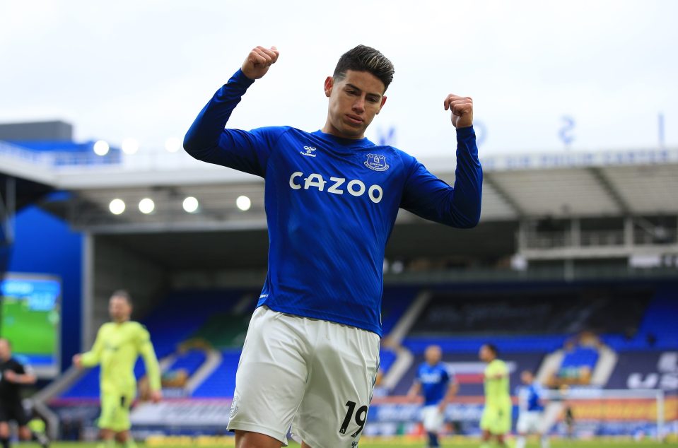 James Rodriguez is claimed to be considering his future at Everton after just one season