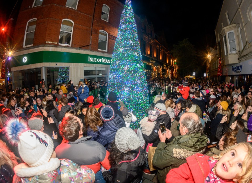 Locals were able to celebrate Christmas with no social distancing measures in place