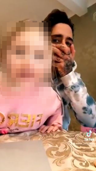 He faked shock at his niece swearing to the video