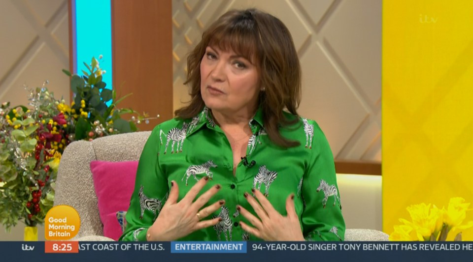 Lorraine Kelly once wore an outfit featuring what looked like animals romping