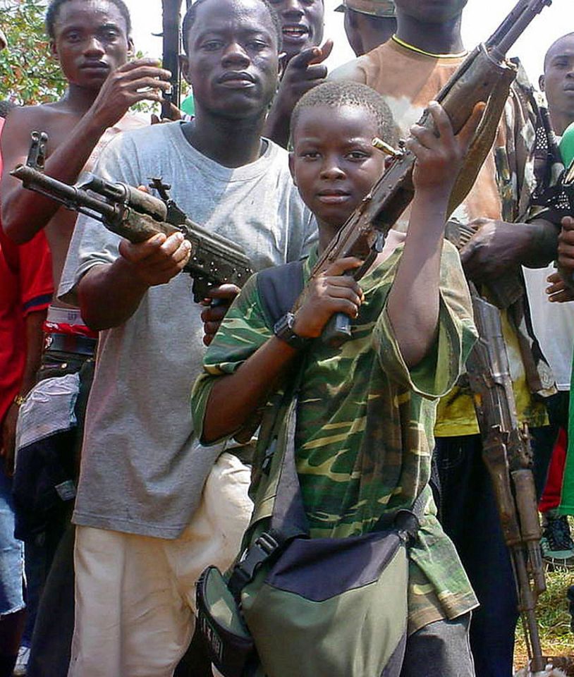 He is accused of sending boy soldiers into battle in Liberia