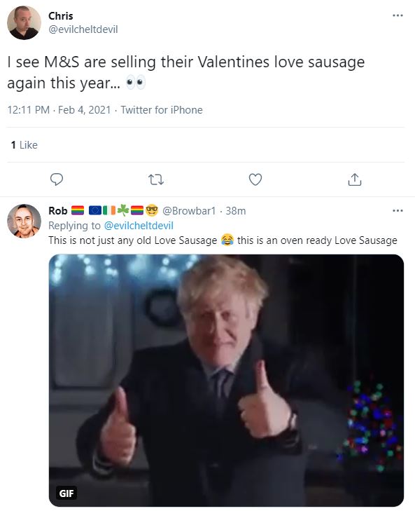 Many fans had their eye on the return of M&S' love sausage