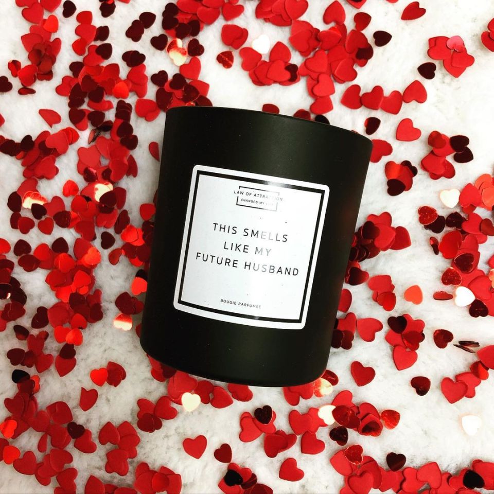 Francesca is selling a manifesting candle for women who want to bag a husband