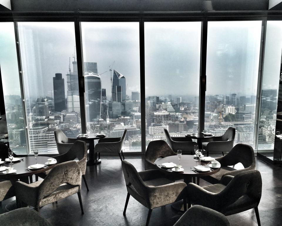 Francesca and a pal previously went up the Shard for dinner on the most romantic day of the year