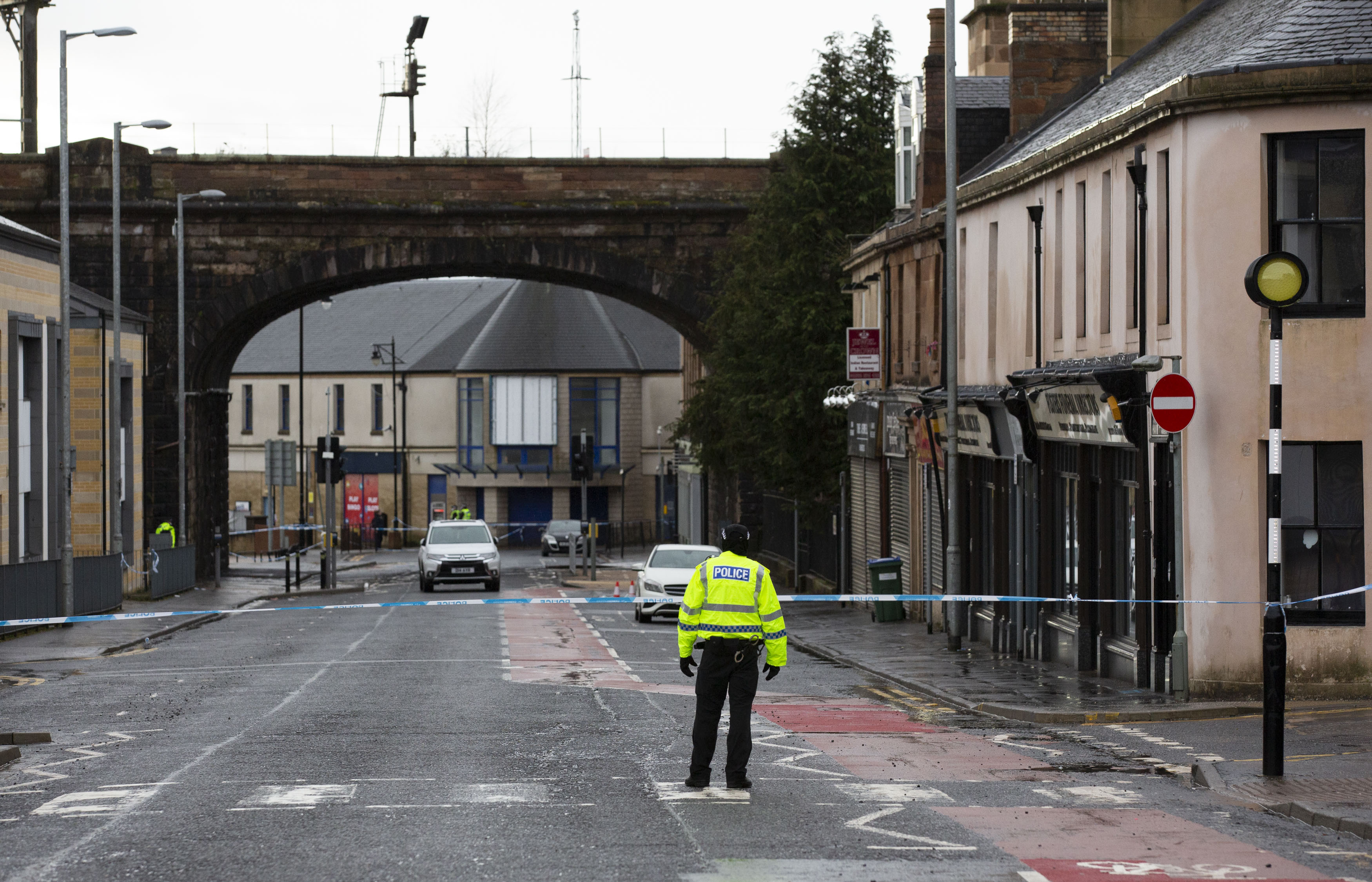 The hospital remains cordoned off today