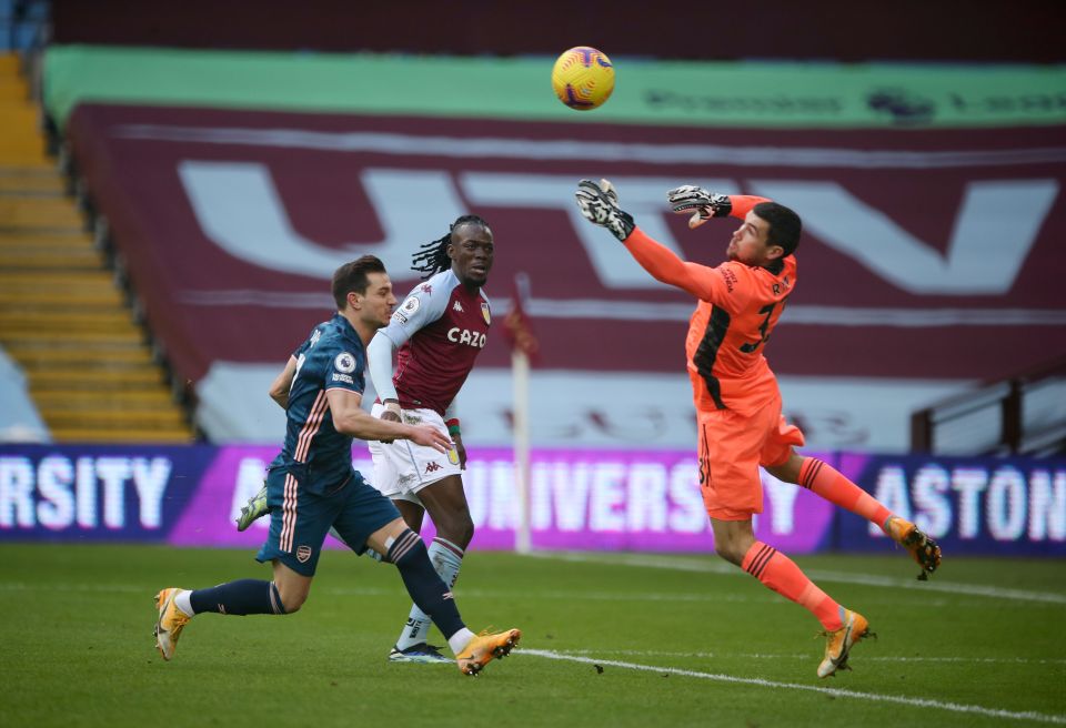 Mat Ryan made a number of good stops on debut for the Gunners