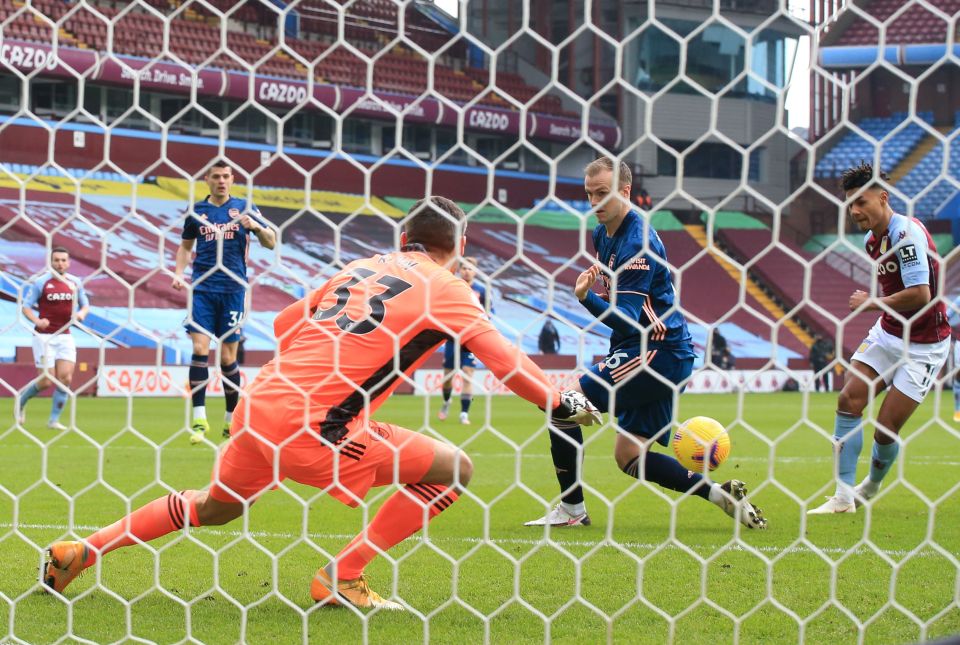 Ollie Watkins got the only goal in Aston Villa's Premier League clash with Arsenal