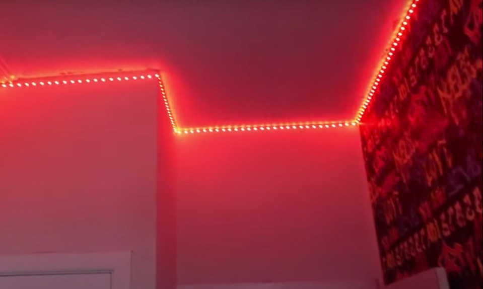 They have installed LED strip lights into some of the kids' bedrooms