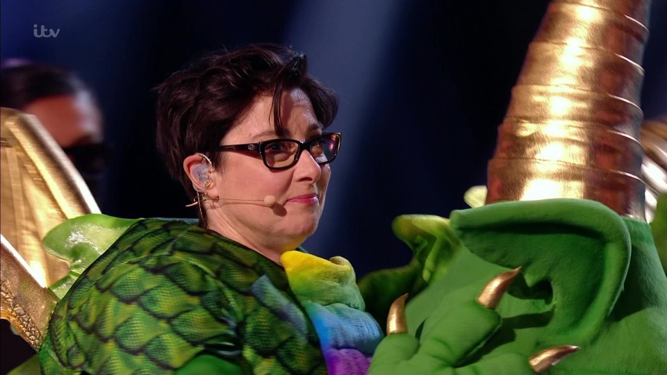 The Masked Singer's Dragon was revealed to be Sue Perkins