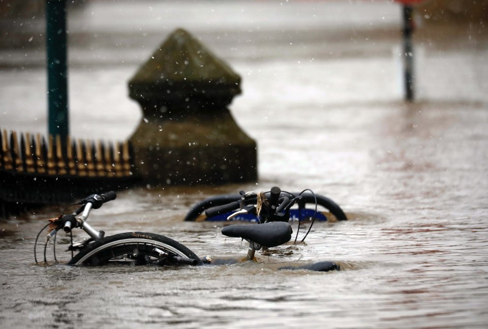 York has been hit by extensive flooding