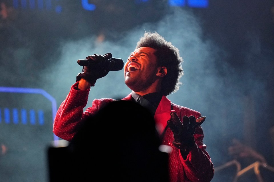 The Weeknd performed the half-time show in Tampa