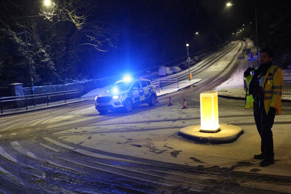 Roads in the south-eastern country were impassable this morning after the bad weather