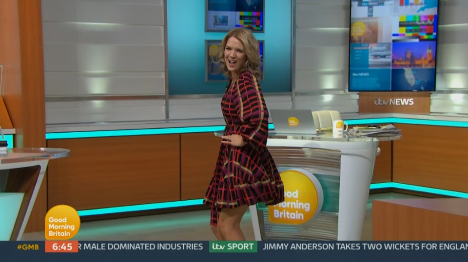 Charlotte Hawkins broke out into dance on this morning's show