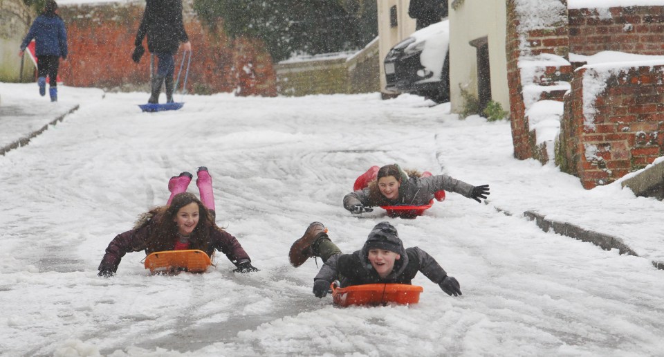 Families could be playing in the snow over the Easter weekend