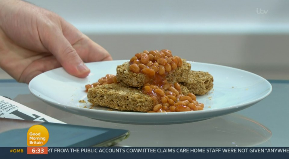 The unusual breakfast was served on GMB today