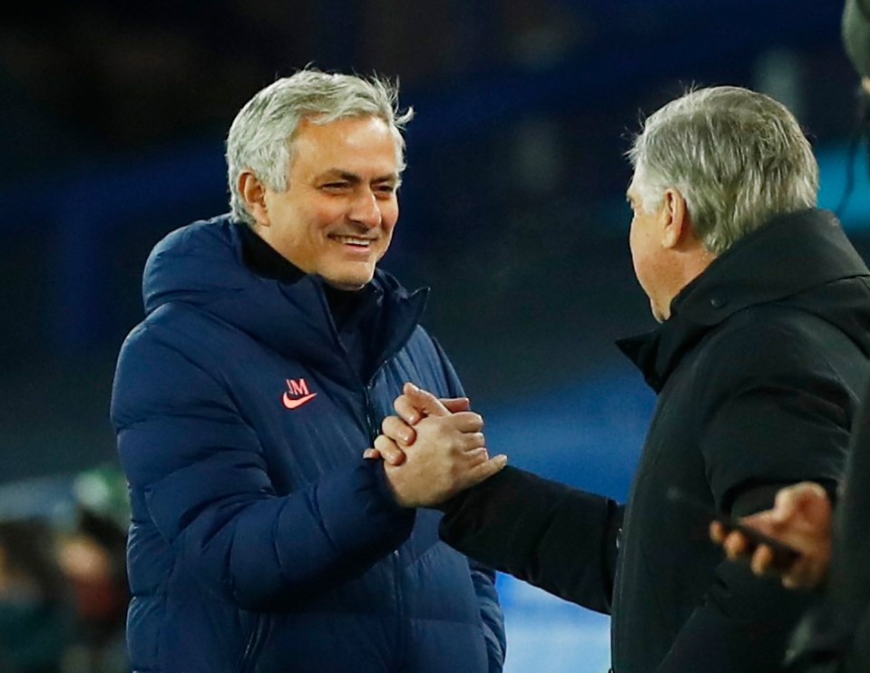 Jose Mourinho and Carlo Ancelotti were full of praise for each other before the game