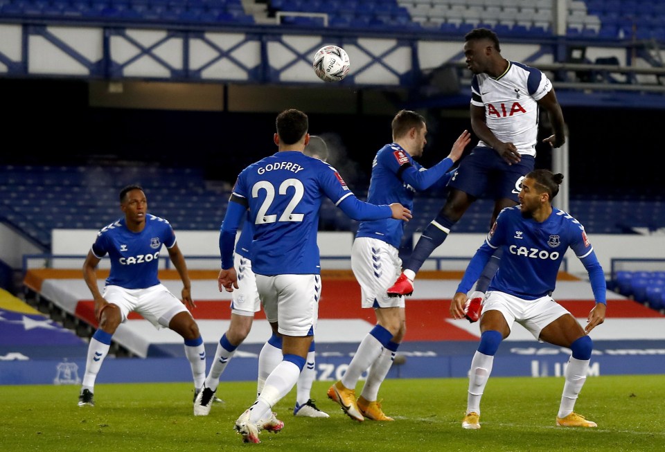 Sanchez's header put Tottenham 1-0 up in the third minute