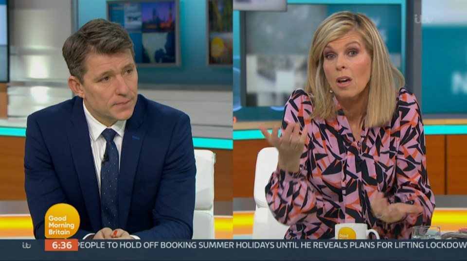 She returned to GMB today alongside Ben Shephard