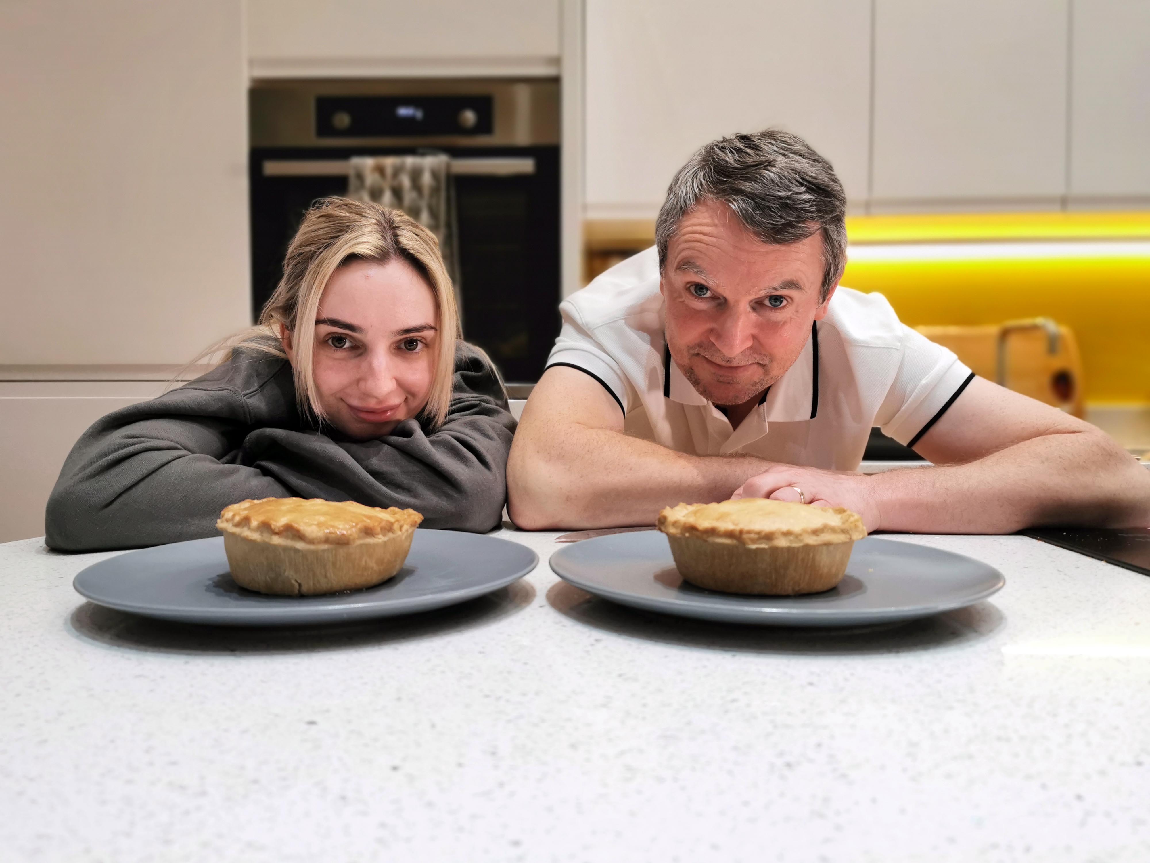 Chloe works with dad Noel in his pie shop