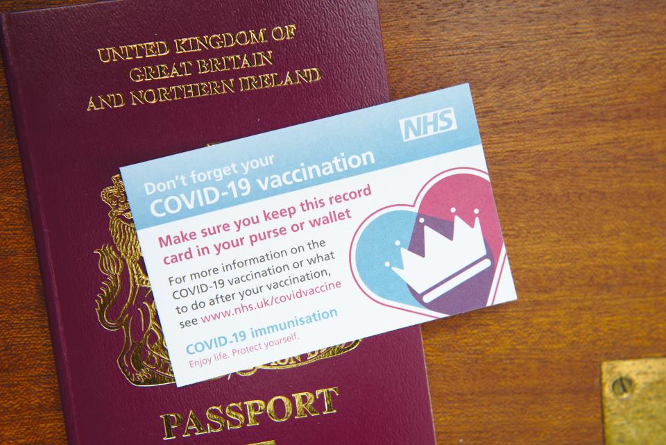 Brits could use vaccine passports to travel abroad this summer