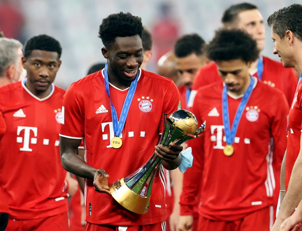 Youngster Alphonso Davies added another trophy to his growing collection