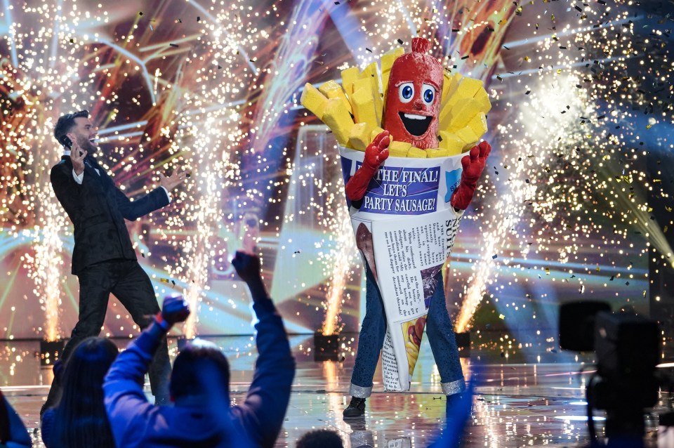 The acclaimed soul singer won The Masked Singer as sausage