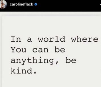 Caroline posted this quote in 2019