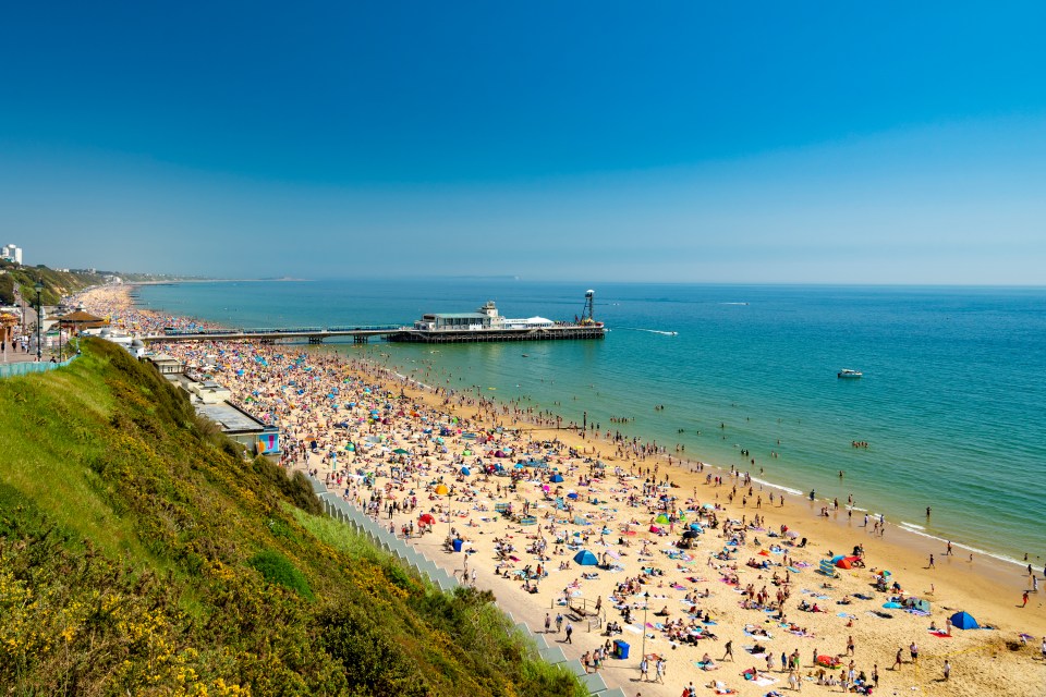 Bournemouth beach in Dorset has been voted as the UK’s favourite beach.