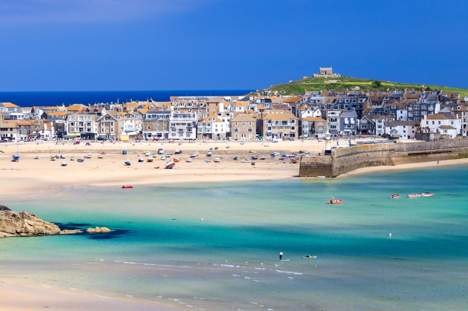 The sandy beaches at St Ive’s are a family favourite and have been named as one of the UK’s favourite sunbathing spots.