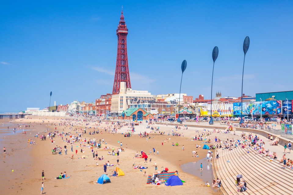 Holiday-goers have said Blackpool Beach, famous for it’s 158m tall tower is in the top ten.