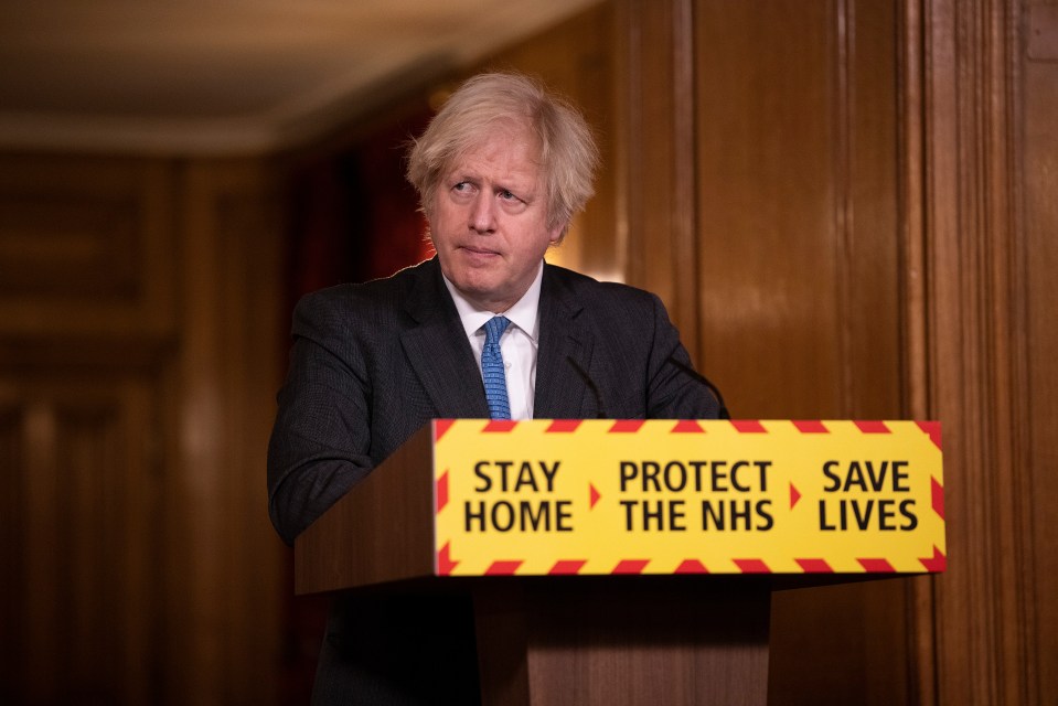 Boris Johnson spoke on Monday ahead of his lockdown roadmap announcement on February 22