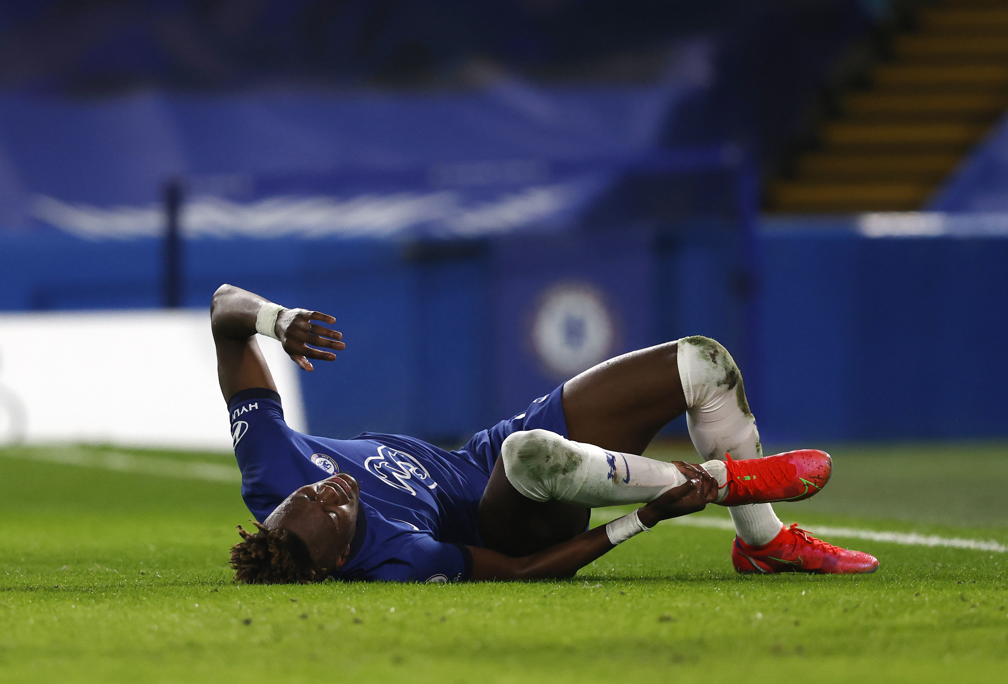 Tammy Abraham limped off injured after 20 minutes