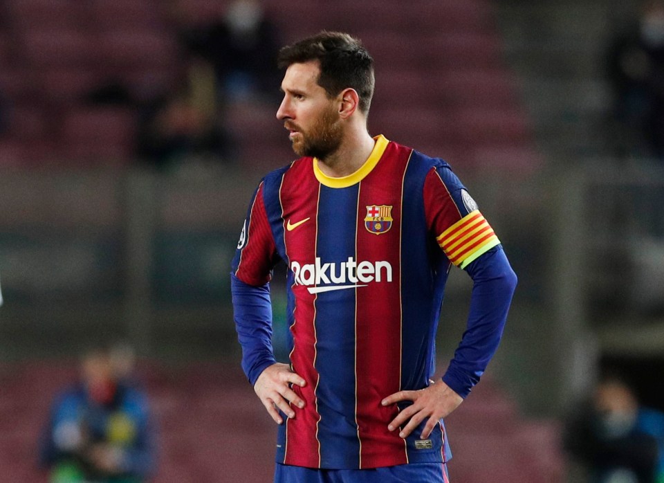 Messi was unable to drag his Barcelona back into the game vs PSG on Tuesday