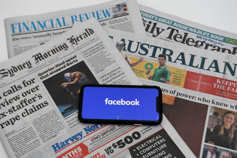 Australians woke to empty Facebook news feeds on Thursday morning