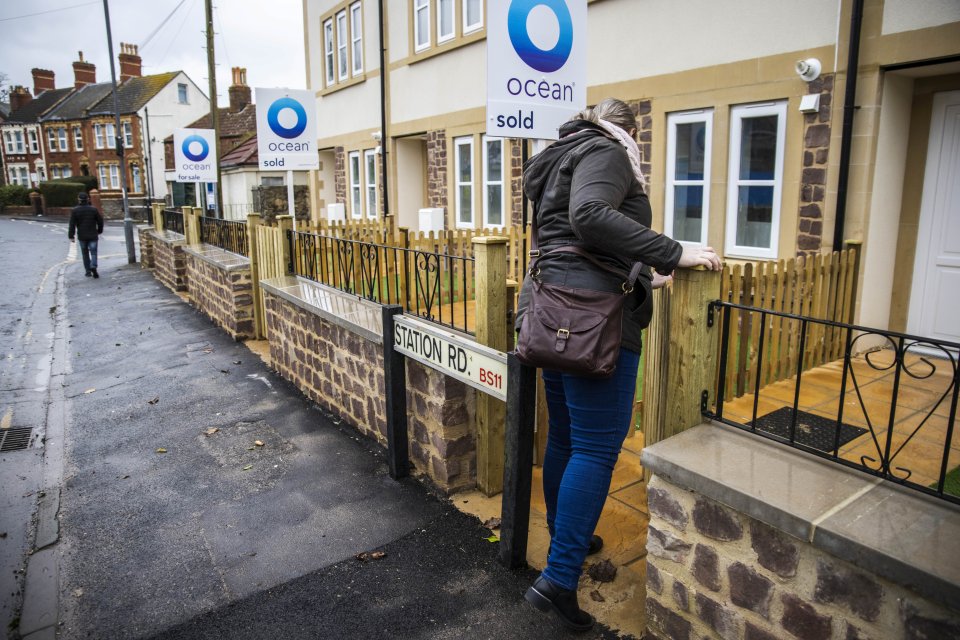 Access to the property is difficult, meaning anyone wanting to enter has to squeeze by the sign