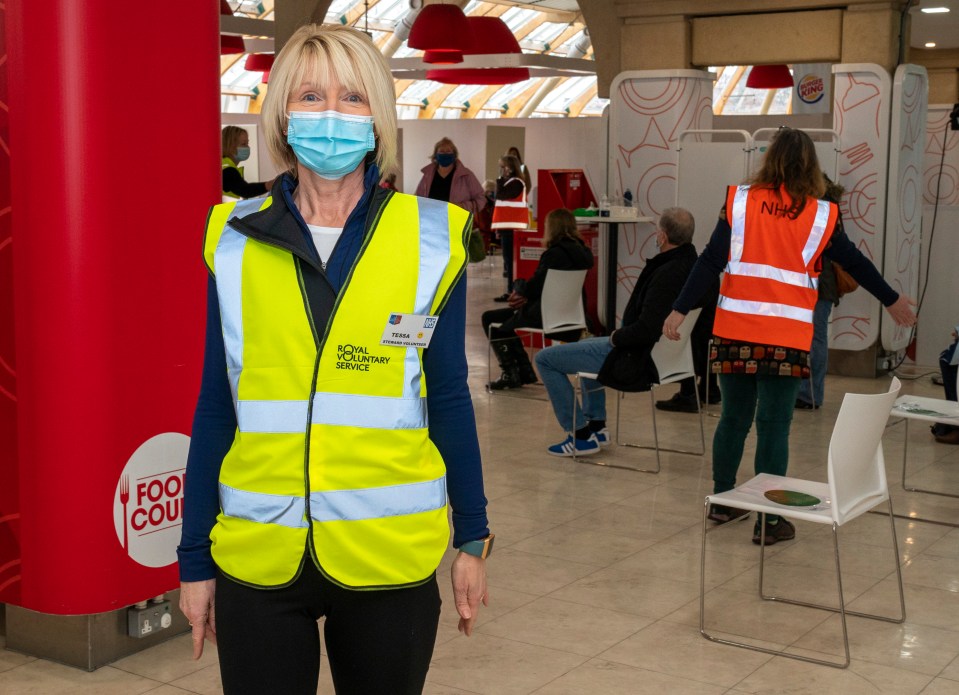 Jabs Army heroes, including Tessa Hughff, have been volunteering at the Castle Quarter vaccination centre in Norwich