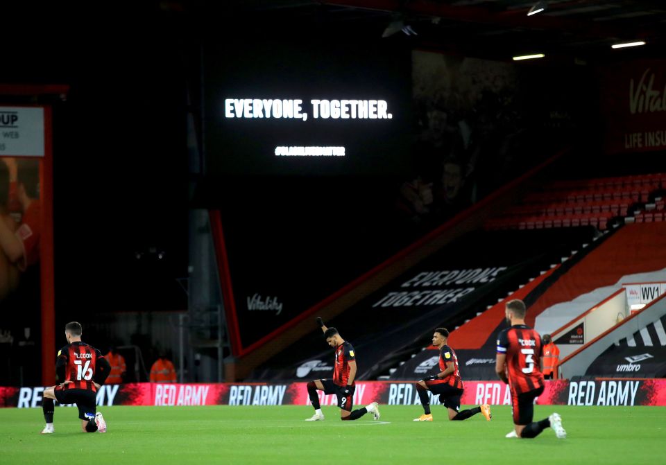 Bournemouth have confirmed they will no longer take the knee