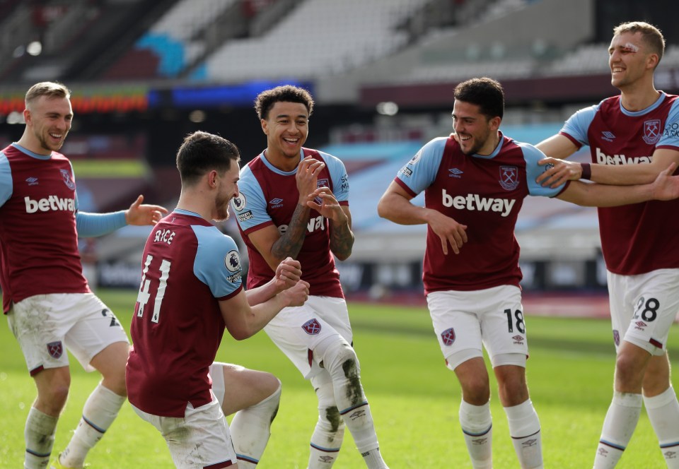 West Ham's joy was in stark contrast to their London rivals