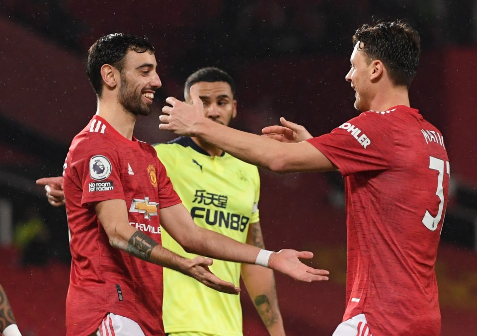 Bruno Fernandes scored a goal and registered an assist in Manchester United's win over struggling Newcastle