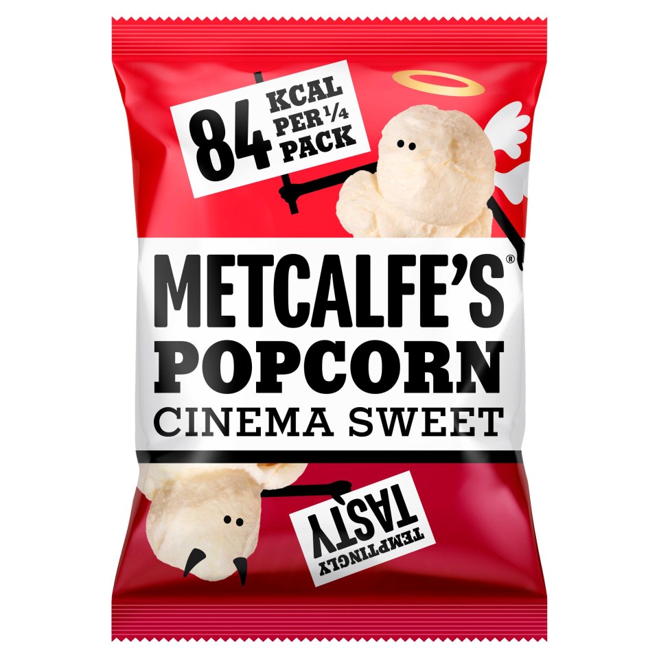 Save 60p on Metcalfe’s Cinema Sweet popcorn sharing bag