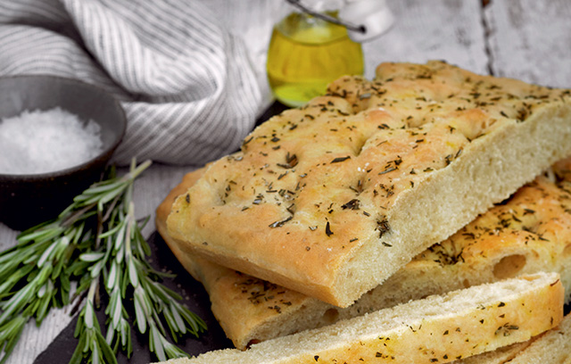 This tasty rosemary focaccia is great served warm