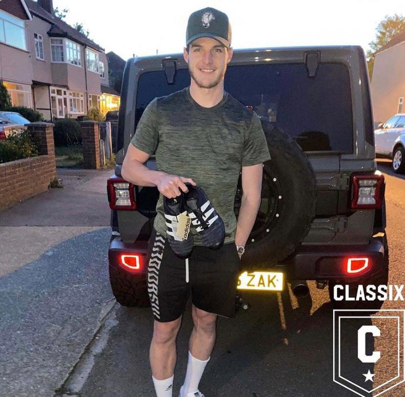 West Ham star Declan Rice, showing off his Adidas Predator 1994 boots, is one of Will's many customers