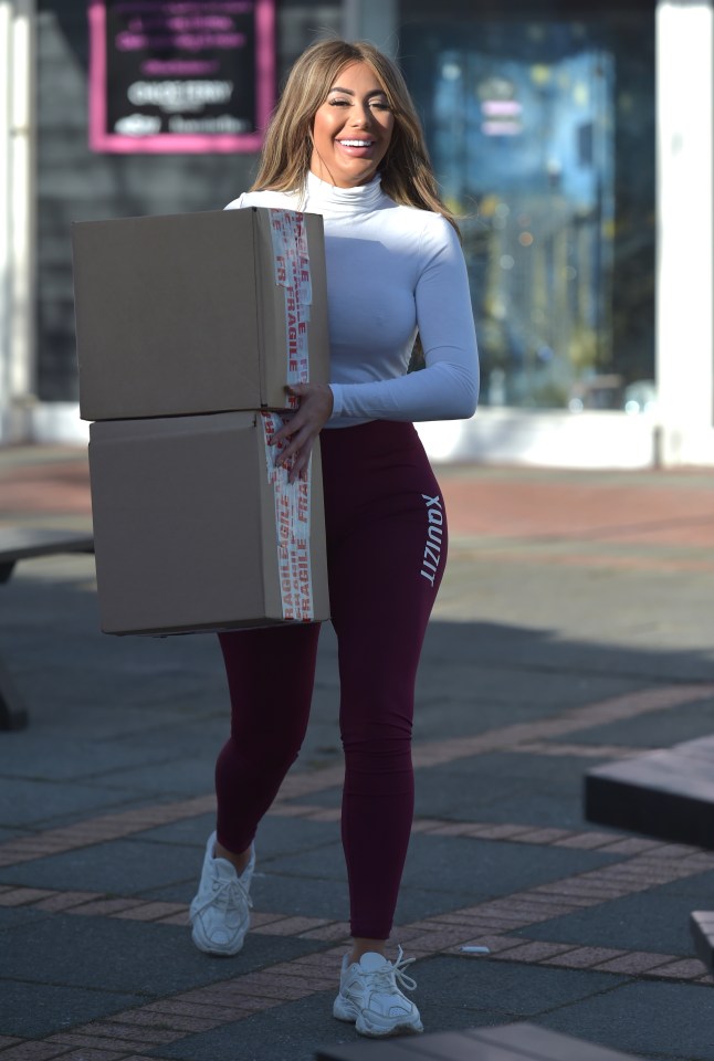 She smiled as she helped out with deliveries in Newcastle