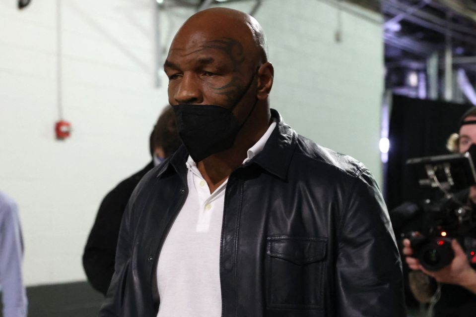 Mike Tyson brought the leather jacket to town for the big fight