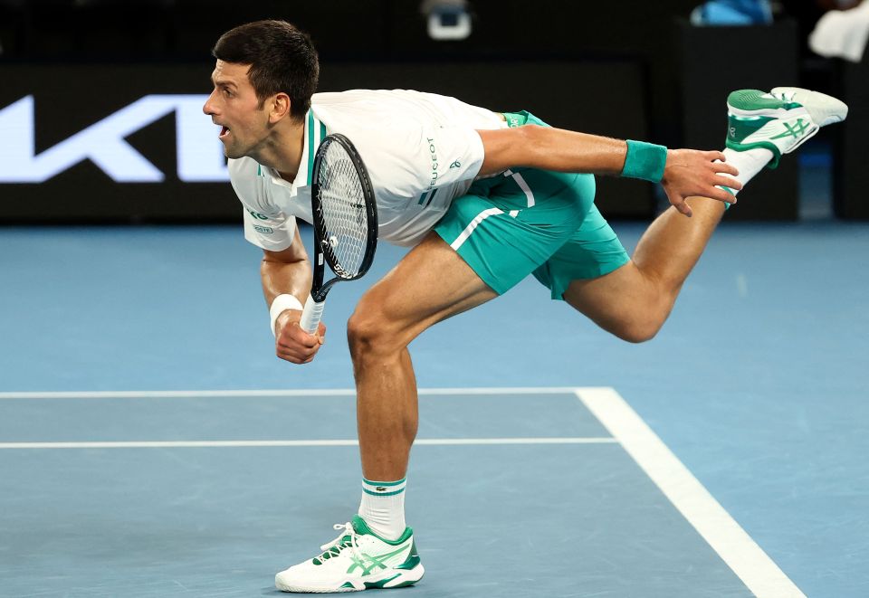 Novak Djokovic has won all nine of his Australian Open final appearances