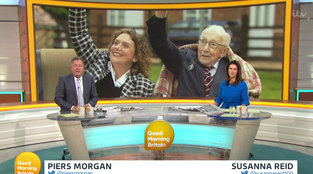 Piers Morgan and Susanna Reid led the touching tribute on today's show